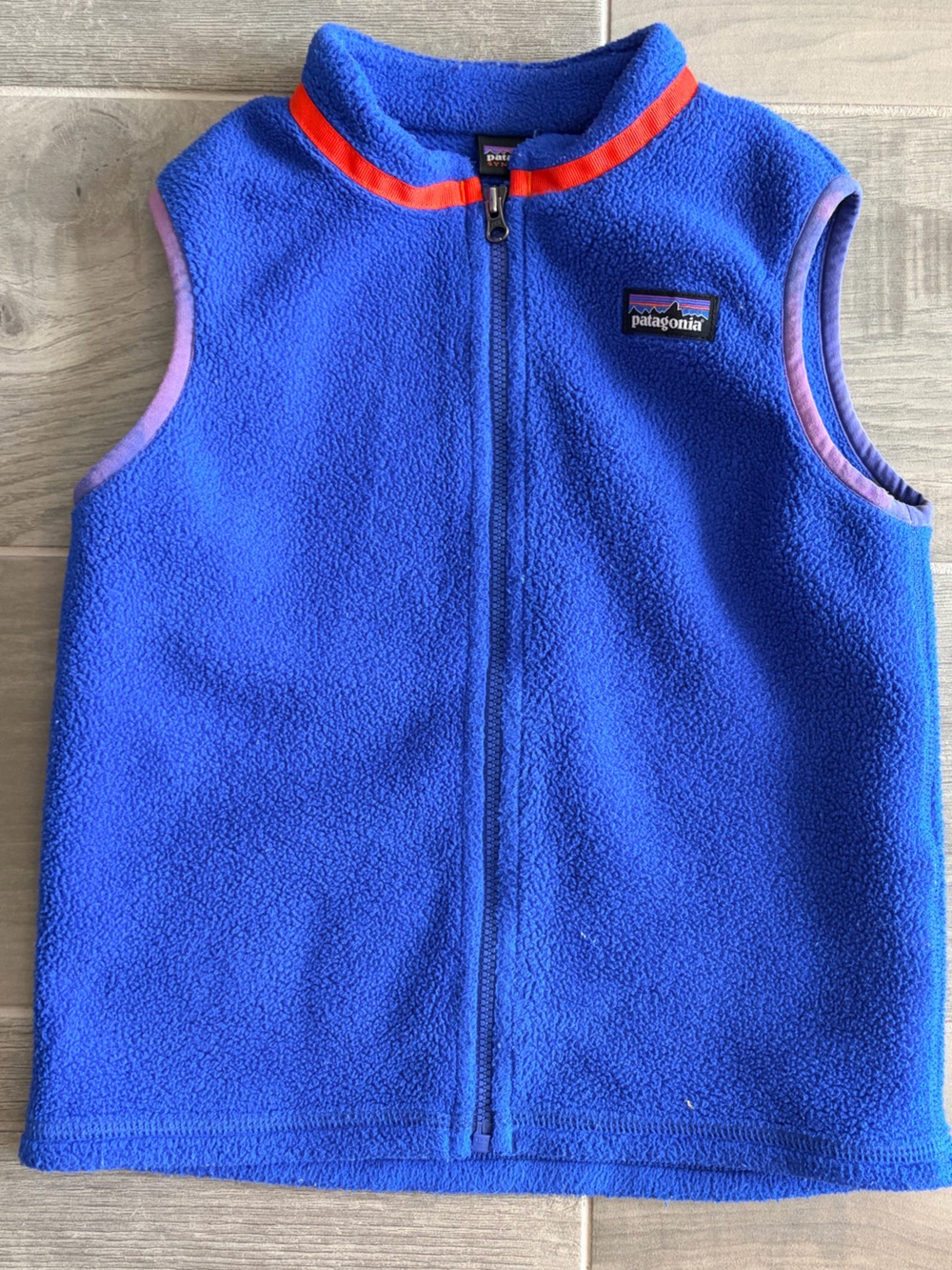 Patagonia Kids 5T Royal Blue Fleece Vest